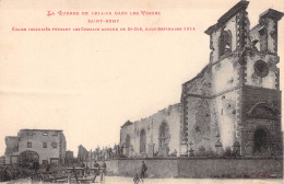 SAINT REMY - Eglise Incendiée Pendant Les Combats. (guerre 1914-18). - Autres & Non Classés