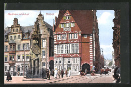 AK Bremen, Marktplatz Mit Roland  - Bremen