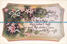 R674043 Birthday Greeting. Bright Be Thy Birthday Dear. L. F. Pease - Monde