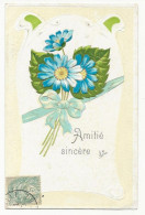 488 -    Fleurs - Amitié Sincère " En Relief" - Blumen