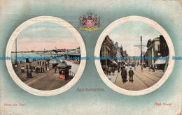 R674112 Southampton. From The Pier. High Street. No. 744. Multi View. 1911 - Monde