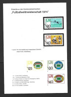 West Germany 1974 Soccer World Cup Set Of 3 Essay Proof Sheets Of Winning & Submitted Designs For Stamp & Covers For SWC - 1974 – Westdeutschland