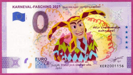 0-Euro XERZ 01 2021 Handpainted By M.Teixeira KARNEVAL-FASCHING 2021 HELAU UND ALAAF - Private Proofs / Unofficial