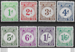 1940 Gilbert & Ellice Postage Due 8v. MNH SG. N. D1/D8 - Other & Unclassified