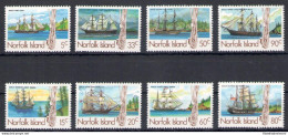 1985 Norfolk Island, Navi - N. 352/55+356/59 - 8 Valori - MNH** - Navires & Brise-glace