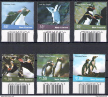 2001 New Zealand, Pinguini Codice A Barre - N. 1887/92 - MNH** - Sonstige & Ohne Zuordnung