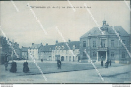 Cf555 Cartolina Estaples La Mairie Et La Place Francia France - Altri & Non Classificati