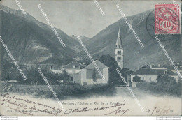 Cf542 Cartolina Martigny L'eglise Et Col De La Forclaz Scollata Suisse Svizzera - Autres & Non Classés