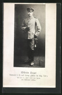 AK Heerführer Wilhelm Seeger, Leutnant D. R. Und Komp. Führer Im Reg 248-2, Gest. 1915  - Guerre 1914-18