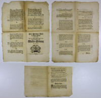 Maecklerordnung Eines Ehrbaren Raths Der Stadt Rostock Von 1737, Aufgesetzt Von Protonotar Johann Valentin Stever  - Non Classificati