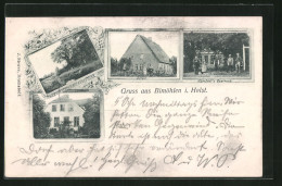 AK Bimöhlen I. Holst., Kumfeldts Gasthaus, Schule  - Other & Unclassified