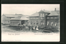 AK Boxlund, Gasthaus Von Th. Carstensen, Davor Eine Kutsche  - Sonstige & Ohne Zuordnung