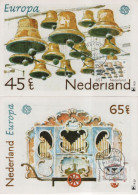 Netherlands Nederland 1981 Maximum Card Set X2, Europa CEPT, Folklore Music Musique, Canceled In Utrecht - Maximumkaarten