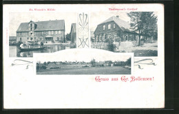 AK Gross Bollensen, Tiedemanns Gasthof, Fr. Wencks Mühle  - Autres & Non Classés