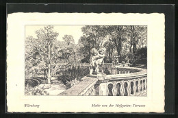 Künstler-AK Würzburg, Motiv Von Der Hofgarten - Terrasse  - Wuerzburg