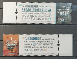 2022 - Portugal - MNH - Bicentenary Of Portuguese Constitution Of 1822 - 2 Stamps - Ongebruikt