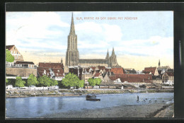 AK Ulm, Partie An Der Donau Mit Münster  - Ulm