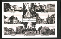 AK Neckarsulm, NSU-Werke, An Der Wehrbrücke, Rathaus, Marktplatz  - Neckarsulm