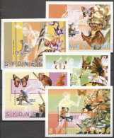 Niger 2000, Olympic Games In Sydney, Tennis, Tennis Table, Butterflies, Birds, Orchids, 5BF IMPERFORATED - Perroquets & Tropicaux