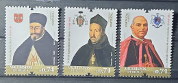 2022 - Portugal - MNH - Archbishops Of Braga - 6th Group - 3 Stamps - Ongebruikt