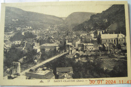 CPA Années 1920 SAINT-CLAUDE Vue Sépia Clair - Non écrite Bienne Taconn Mont Bayard - Saint Claude