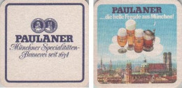5002646 Bierdeckel Quadratisch - Paulaner - Helle Freude Aus München - Beer Mats