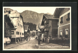 AK Goldegg Im Pongau, Dorfstrasse Gegen Das Heukarek  - Other & Unclassified