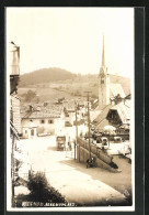 Foto-AK Abtenau, Marktplatz Mit Café Und Kirche  - Other & Unclassified