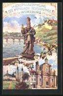 Künstler-AK Würzburg, 54. Generalversammlung Der Katholiken Deutschlands 1907, PP15 C139, Ganzsache Bayern  - Sonstige & Ohne Zuordnung