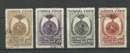 RUSSLAND RUSSIA 1946 Michel 1003 - 1006 O - Gebruikt