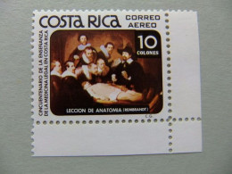 89 COSTA RICA 1980 / PINTURA De REMBRANDT (leccion De Anatomía) / YVERT PA 759 ** MN - Rembrandt