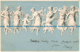 R674687 Had A Lovely Time. From Mary. Woman Dancing. Postcard. 1902 - World