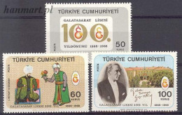 Turkey 1968 Mi 2104-2106 MNH  (ZE2 TRK2104-2106) - Koniklijke Families