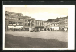 AK Hranice, Marktplatz Mit Omnibus  - Tschechische Republik
