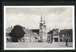 AK Kojetín, Marktplatz Mit Kirche  - Tchéquie