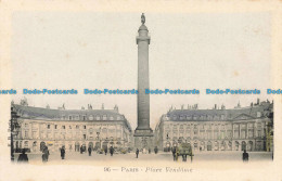 R674249 Paris. Place Vendome. Postcard - Wereld