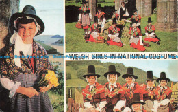 R675322 Welsh Girls In National Costume. J. Salmon. Cameracolour. Multi View. 19 - Monde