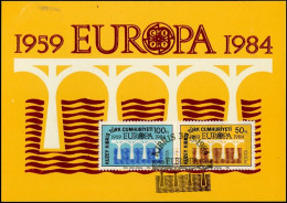 Chypre Turque - Cyprus - Zypern CM 1984 Y&T N°127 à 128 - Michel N°MK142 à 143 - EUROPA - Storia Postale