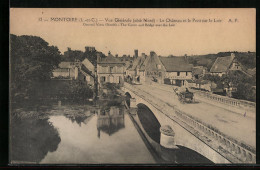 CPA Montoire, Vue Générale, Le Chateau Et Le Pont Sur Le Loir  - Montoire-sur-le-Loir