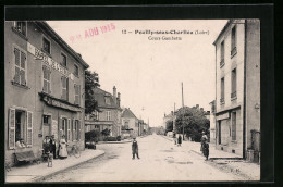 CPA Pouilly-sous-Charlieu, Cours Gambetta  - Charlieu