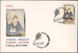 Chypre Turque - Cyprus - Zypern CM 2008 Y&T N°636 - Michel N°MK681 - 80k EUROPA - Lettres & Documents