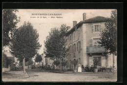 CPA Montrond-les-Bains, Avenue De La Gare, Hotel Mallière  - Andere & Zonder Classificatie