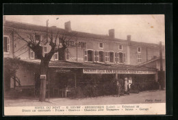 CPA Andrézieux, Hotel Du Pont, R. Veyre  - Andere & Zonder Classificatie