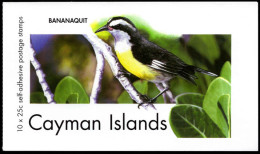 Cayman Islands 2007 25c Bananaquit Booklet Unmounted Mint. - Cayman (Isole)