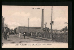 CPA Pouilly-sous-Charlieu, Usine Bréchard  - Charlieu