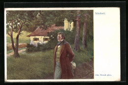 AK Franz Schubert Bei Einem Spaziergang  - Artisti
