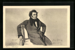 AK Portrait Von Franz Schubert, Komponist  - Entertainers