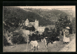 CPA Saint-Priest-la-Roche, Le Chateau De La Roche  - Other & Unclassified