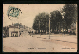 CPA Roanne, Les Promenades  - Roanne