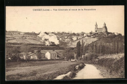 CPA Crozet, Vue Générale Et Route De La Pacaudière  - Other & Unclassified